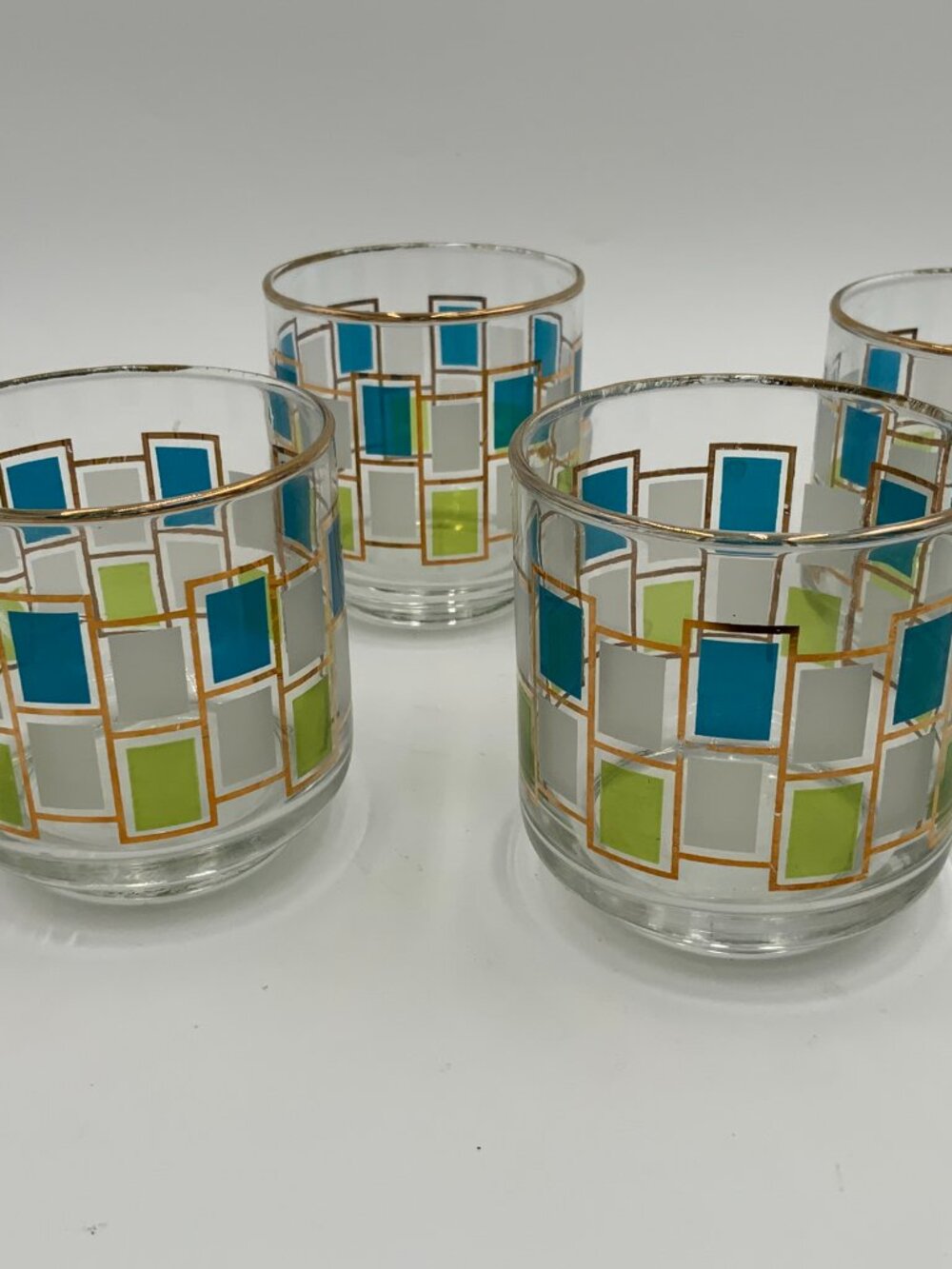 Set of 4 Vintage Libbey Nordic Cocktail or Juice glasses 6 Oz 1960's MCM EUC